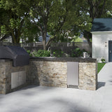 Avallon 15 Inch Wide 26 Lbs. Built-In / Free Standing Outdoor Ice Maker with 56 Lbs. Daily Ice Production and Factory Installed Pump - AIMG151PSSOLH