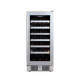 Avallon 15 Inch Wide 27 Bottle Capacity Single Zone Wine Cooler with Right Swing Door - AWC152SZRH