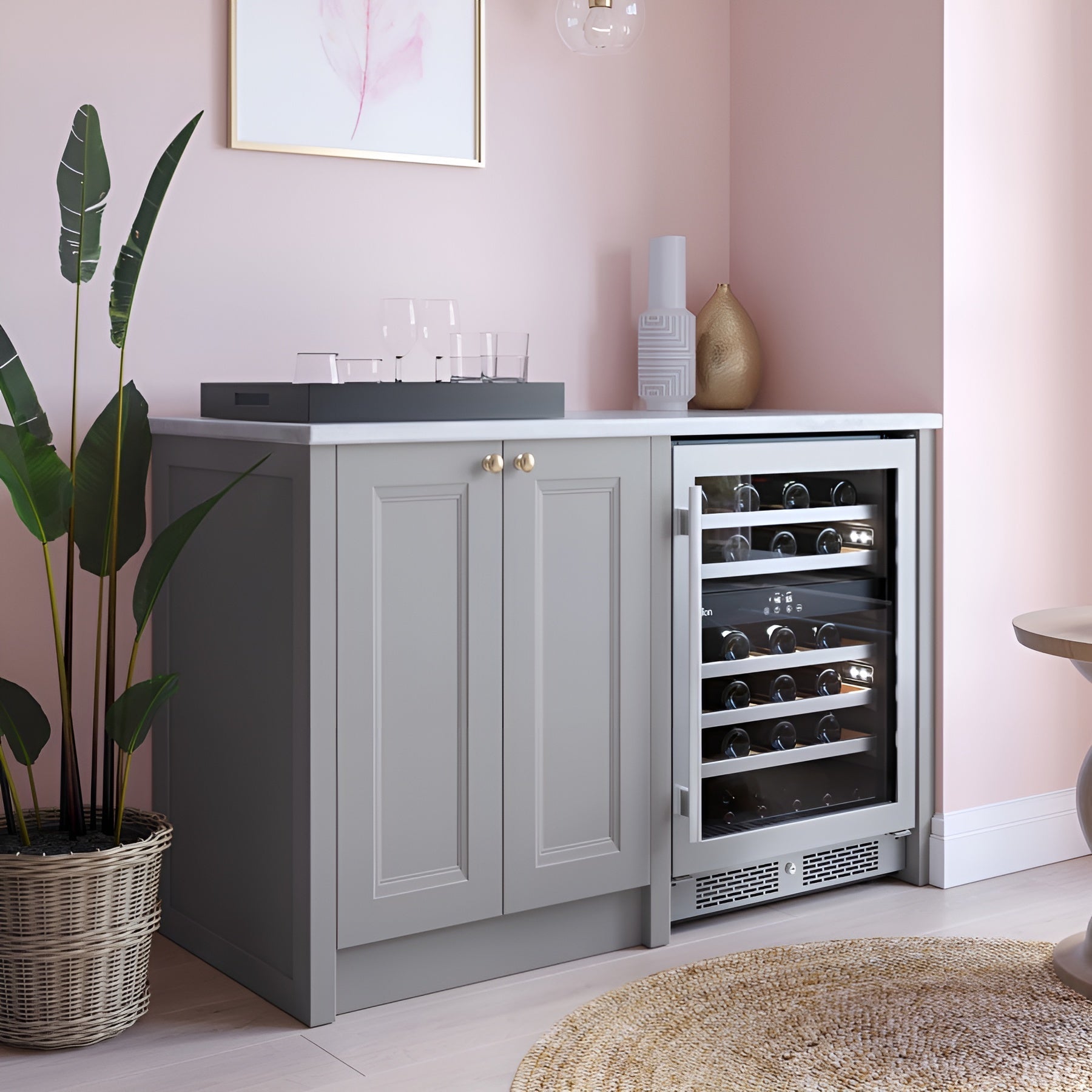Avallon 24 Inch Wide 46 Bottle Capacity Dual Zone Wine Cooler with Right Swing Door - AWC242DZRH