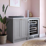 Avallon 24 Inch Wide 46 Bottle Capacity Dual Zone Wine Cooler with Right Swing Door - AWC242DZRH