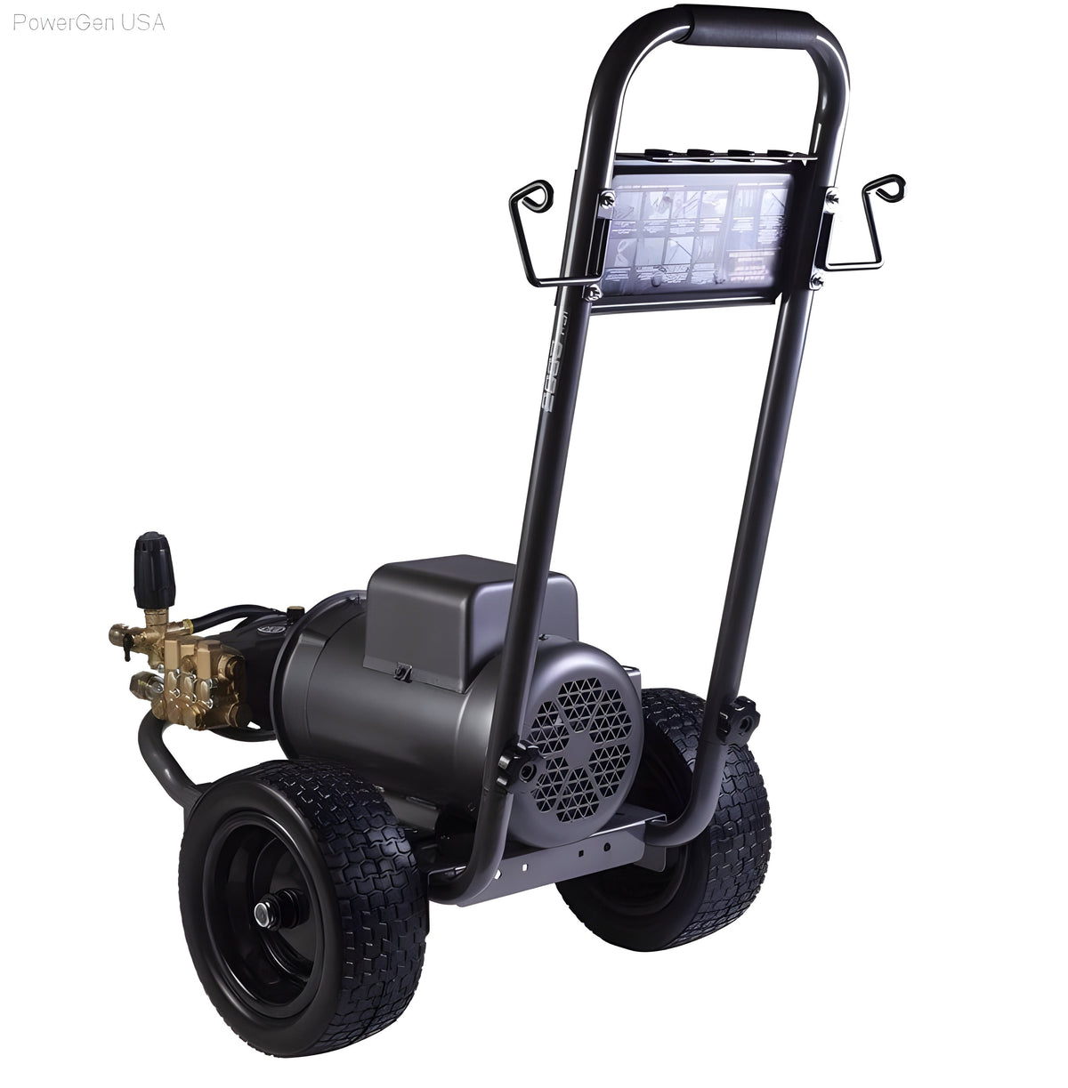 BE Power Equipment 2700 PSI  3.5 GPM Electric Pressure Washer with Baldor Motor and AR Triplex Pump - PowerGen USA - B2775EA