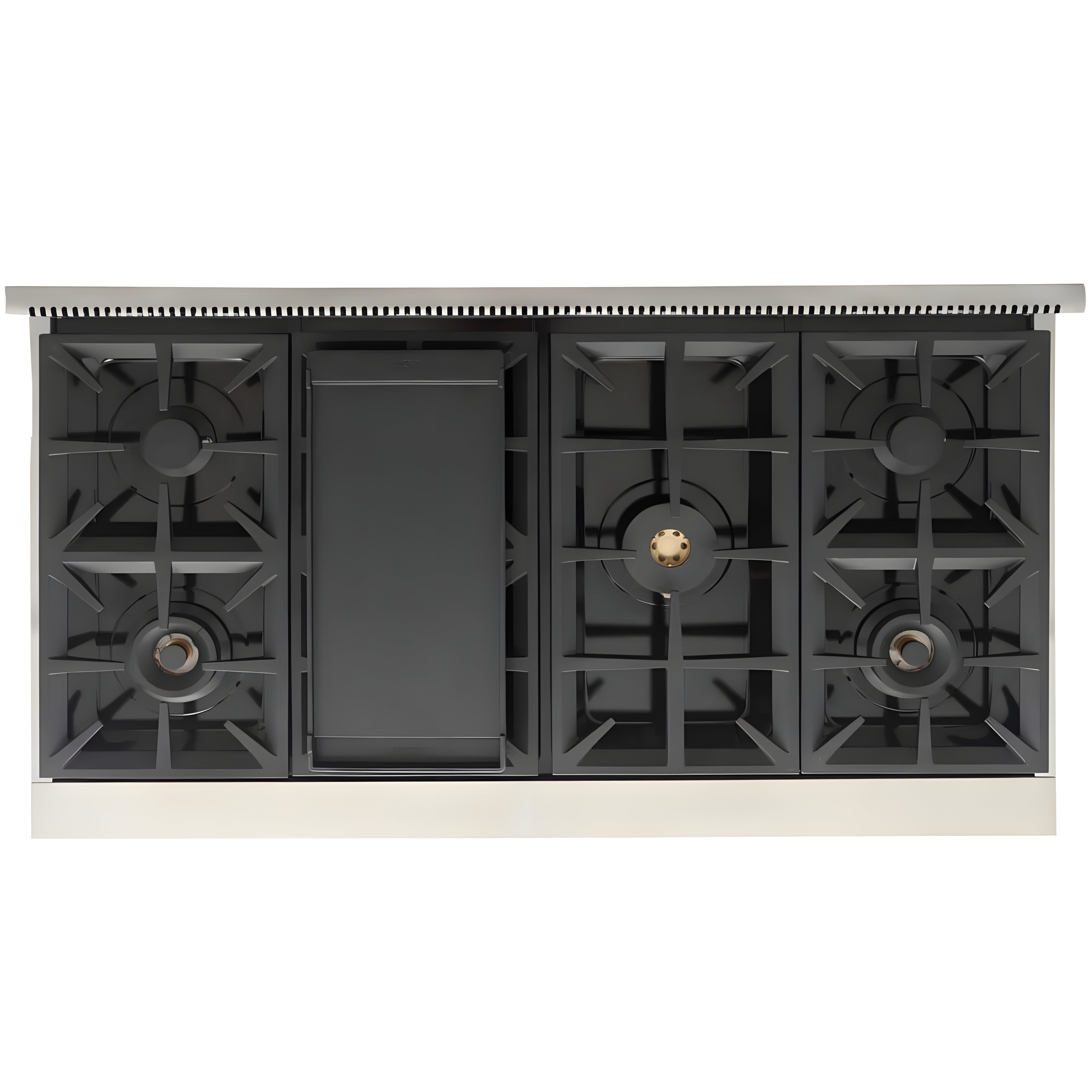 Kucht Professional 48" 6.7 cu. ft. Propane Gas Range in Stainless Steel with Black Accents - KFX480/LP-K