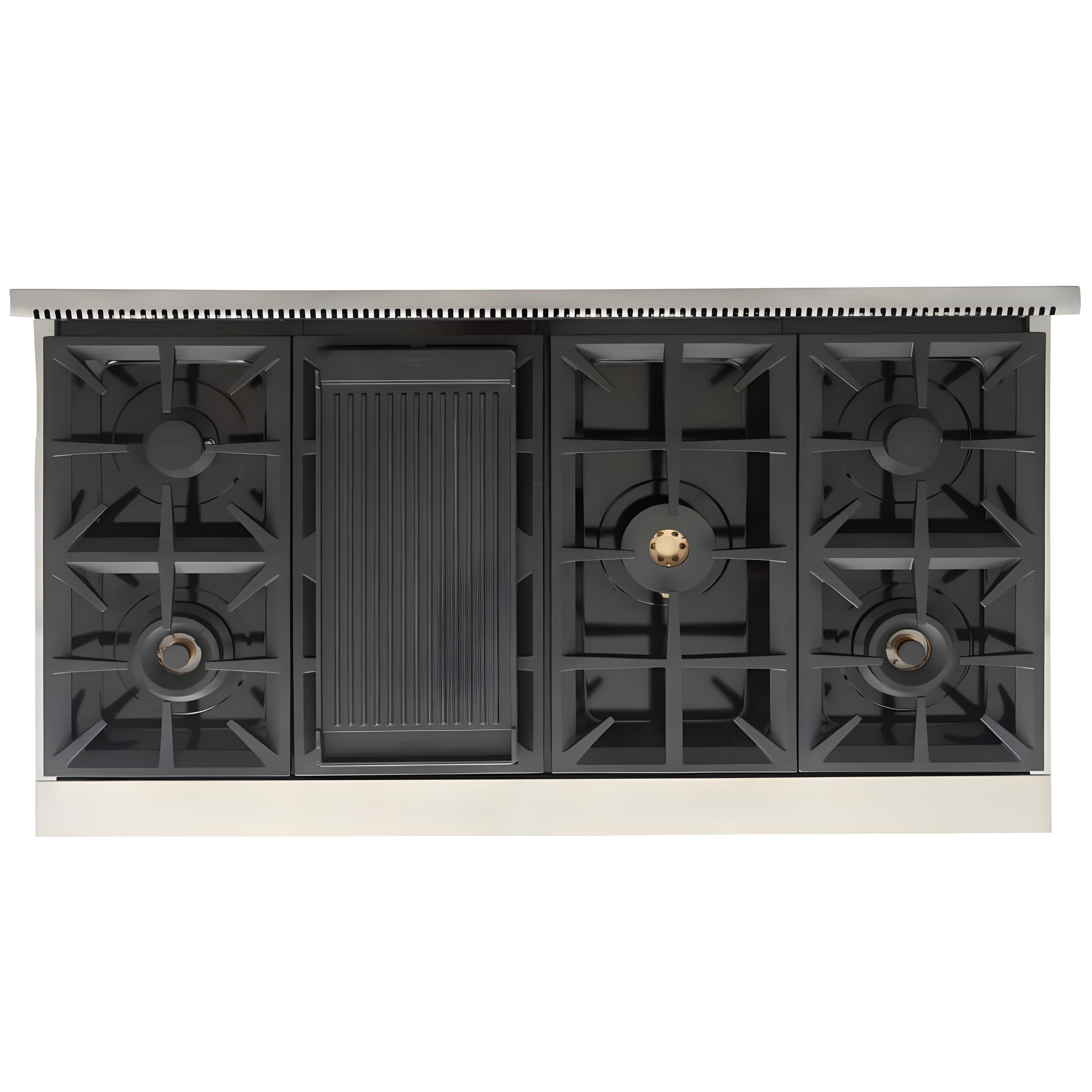 Kucht Professional 48" 6.7 cu. ft. Propane Gas Range in Stainless Steel with Black Accents - KFX480/LP-K