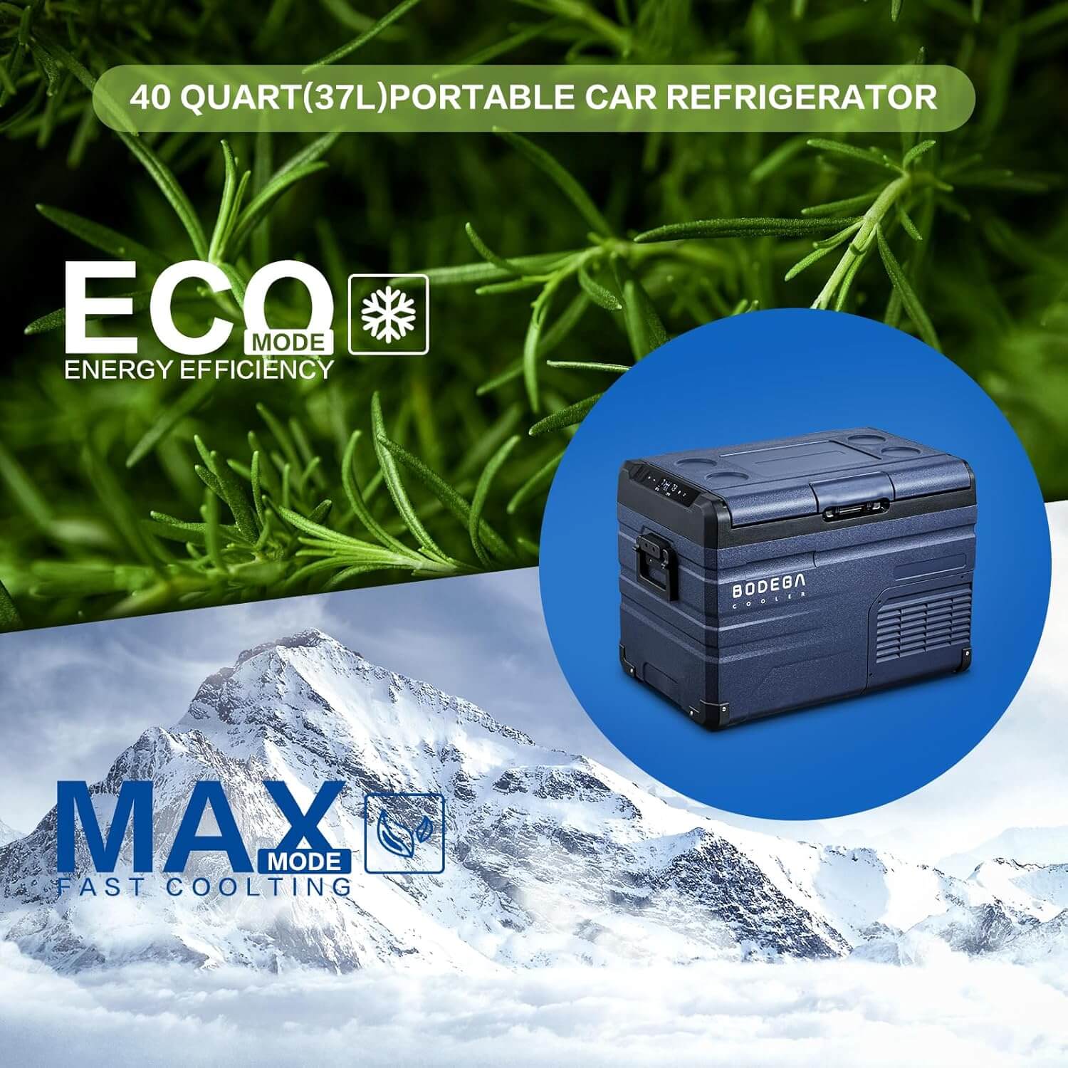 Bodegacooler Electric Cooler 38/47/53qt Dual Zone - TW75