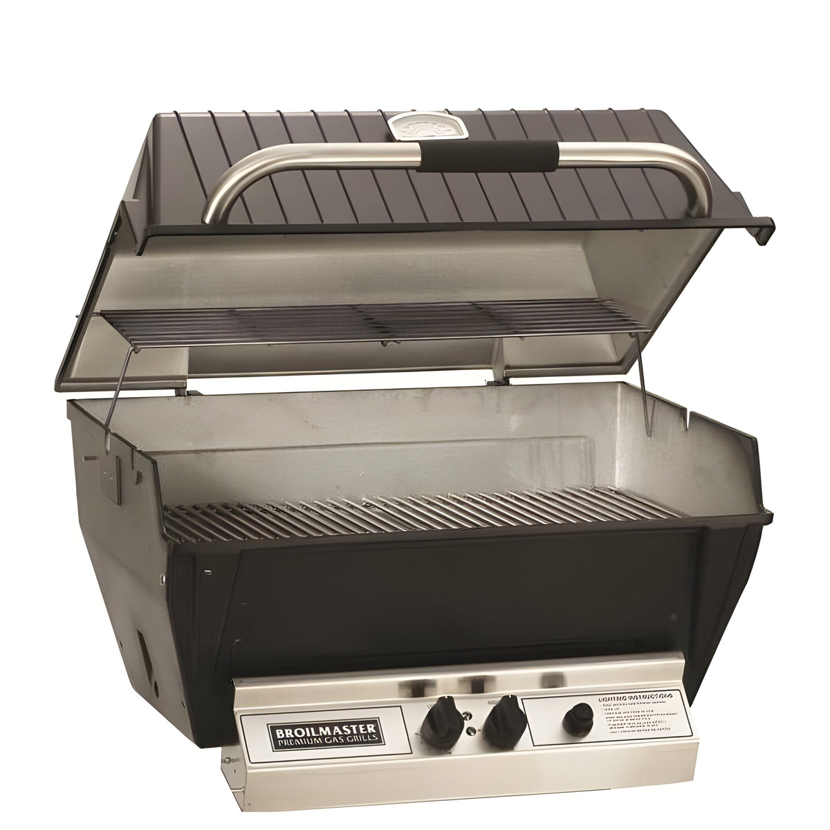 Broilmaster Infrared Series 27-Inch Built-In Natural Gas Grill with 2 Infrared Burners in Black - R3N