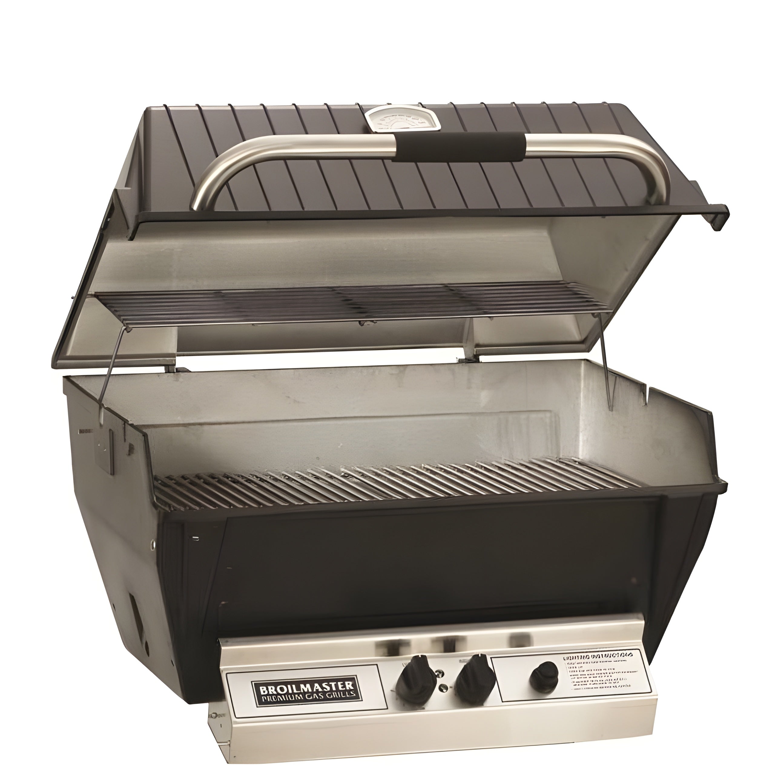 Broilmaster Infrared Series 27-Inch Built-In Natural Gas Grill with 2 Infrared Burners in Black - R3N