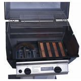 Broilmaster Infrared Series 27-Inch Built-In Gas Natural Grill with 2 Standard and Infrared Burners in Black - R3BN