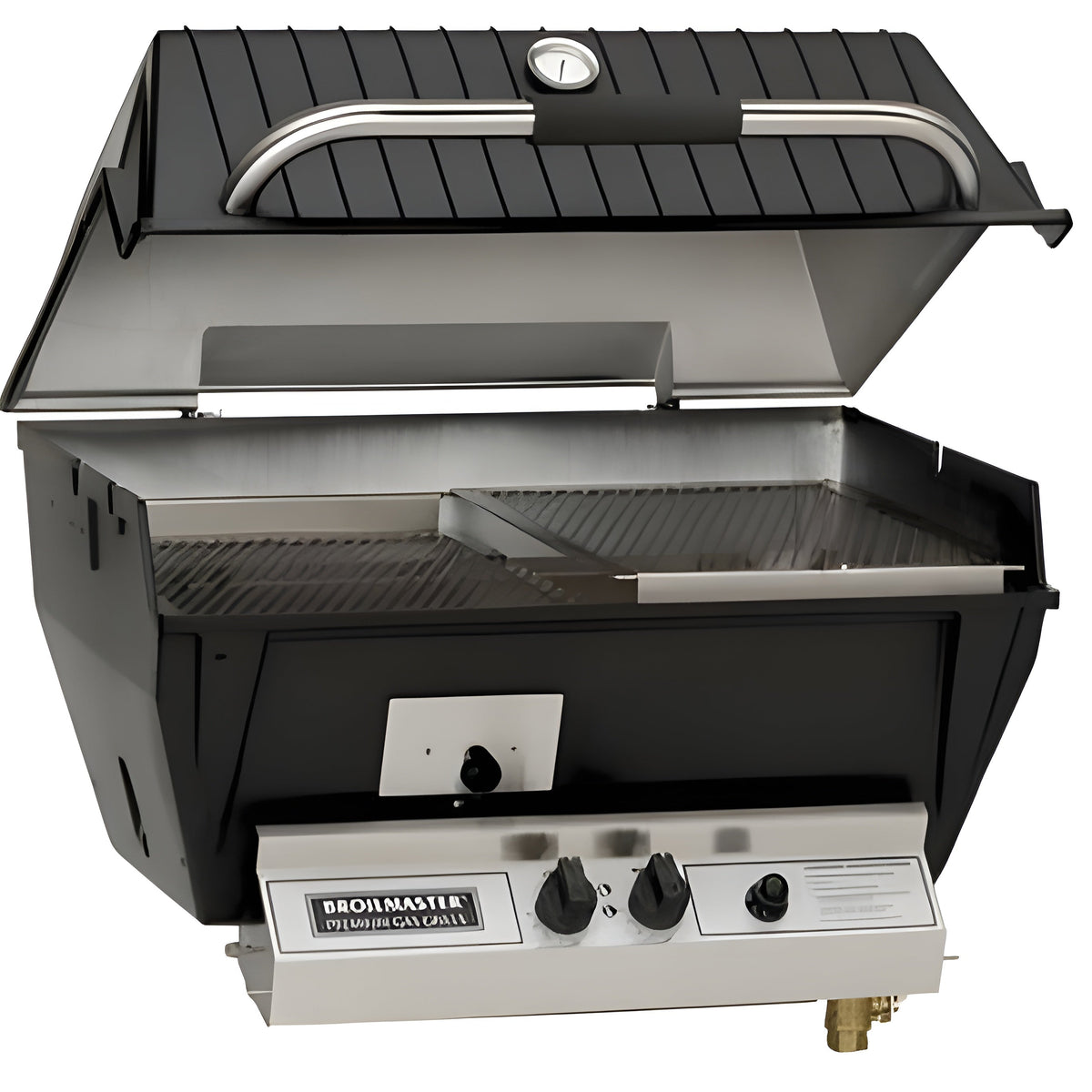 Broilmaster Qrave Series 27-Inch Built-In Natural Gas Grill with 1 Standard Burners in Black - P3XF
