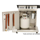 Broilmaster Stainless Steel Storage Cart/Base with Removable Casters - PSCB1