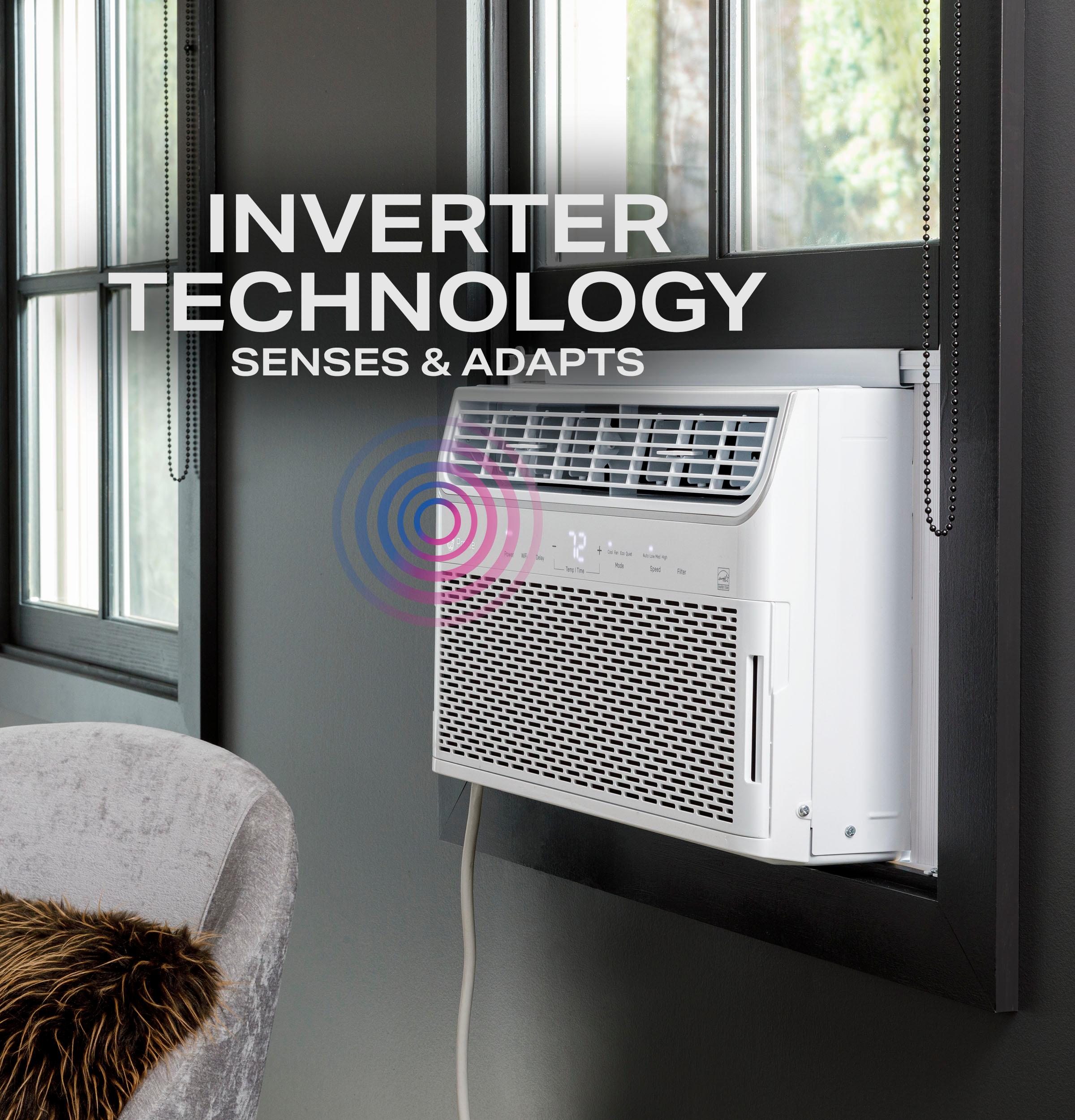 GE APPLIANCES AHTR10AC GE Profile(TM) ENERGY STAR(R) 10,000 BTU Inverter Smart Ultra Quiet Window Air Conditioner for Medium Rooms up to 450 sq. ft. - AHTR10AC-KT