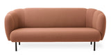 Warm Nordic Cape 3-Seater Sofa with Stitches - 2101073