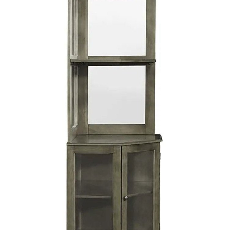 Ram Game Room Corner Bar Cabinet - English Tudor - Backyard Provider
