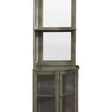 Ram Game Room Corner Bar Cabinet - English Tudor - Backyard Provider