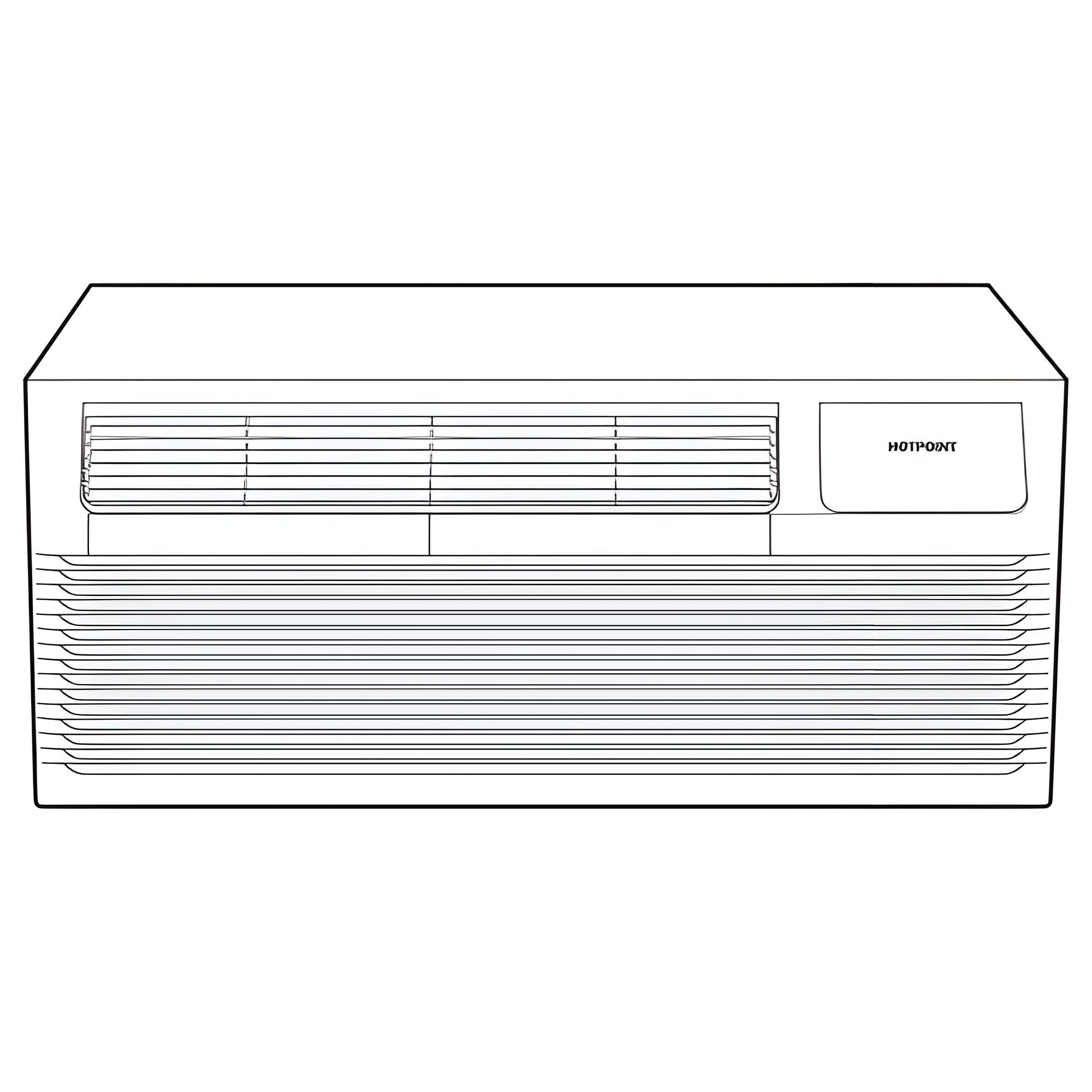HOTPOINT AH11 ELECTRIC RESISTANCE SERIES 230208 VOLT 7K BTU 230 208V 15 AMP - AH11E07D2B-KT