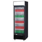 Chef AAA - Commercial Single Swing Door Glass Merchandiser Refrigerator - TG-430
