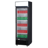 Chef AAA - Commercial Single Glass Swing Door Merchandiser Refrigerator - TSM-12R