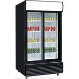 Chef AAA -  Commercial Glass Sliding 2-Door Merchandiser Refrigerator - TSM-32BS