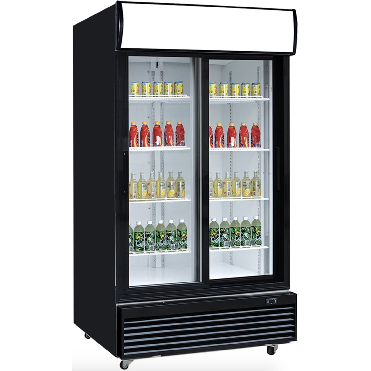 Chef AAA -  Commercial Glass Sliding 2-Door Merchandiser Refrigerator - TSM-32BS
