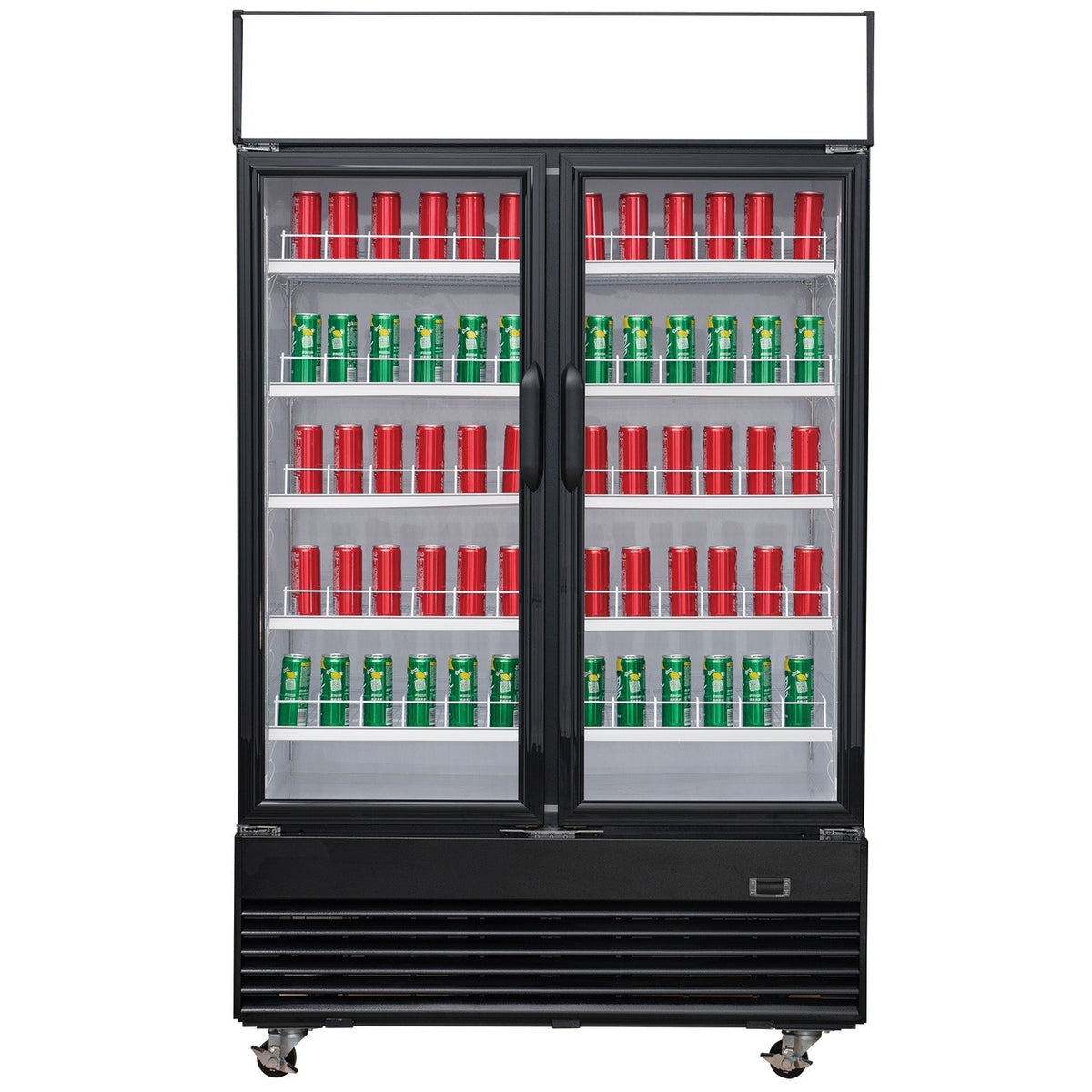 Chef AAA - Commercial 39" 2 Glass Door Merchandiser Refrigerator 33.5 cu.ft. - TSM33R