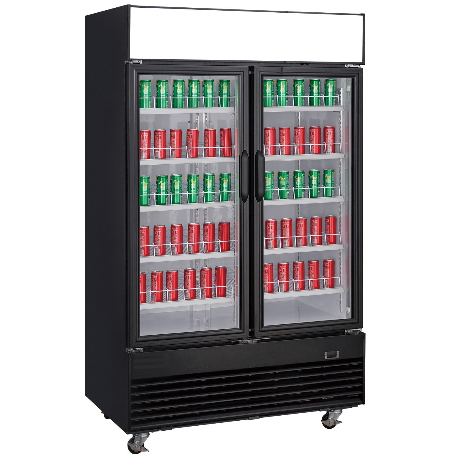 Chef AAA - Commercial 39" 2 Glass Door Merchandiser Refrigerator 33.5 cu.ft. - TSM33R