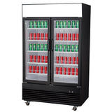 Chef AAA -Commercial 47" 2 Glass Door Refrigerator 41.2 cu. ft. - TSM41R