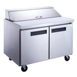 Chef AAA -  Commercial 48" 12 Pan Salad Sandwich Food Prep Table Refrigerator 11.4cu.ft. - TSP48