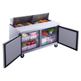 Chef AAA - Commercial 60" 16 Pan Salad Sandwich Food Prep Table Refrigerator - TSP60
