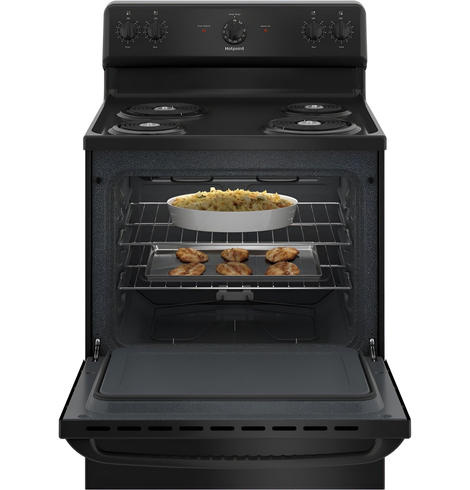 HOTPOINT RBS160DMBB Hotpoint 30" Free-Standing Electric Range -RBS160DMBB-KT