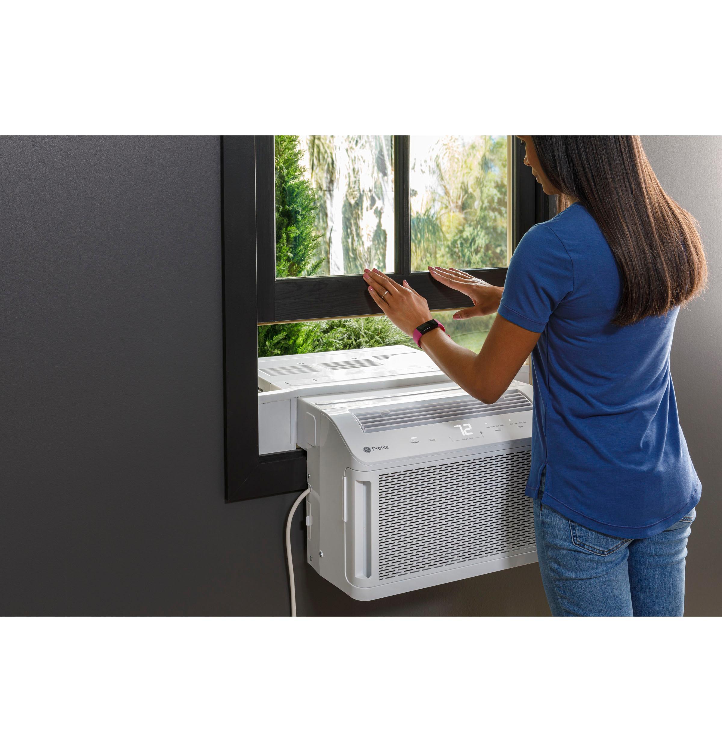 GE APPLIANCES PHNT12CC GE Profile ClearView(TM) ENERGY STAR(R) 12,200 BTU Inverter Smart Ultra Quiet Window Air Conditioner for Large Rooms up to 550 sq. ft. - PHNT12CC-KT