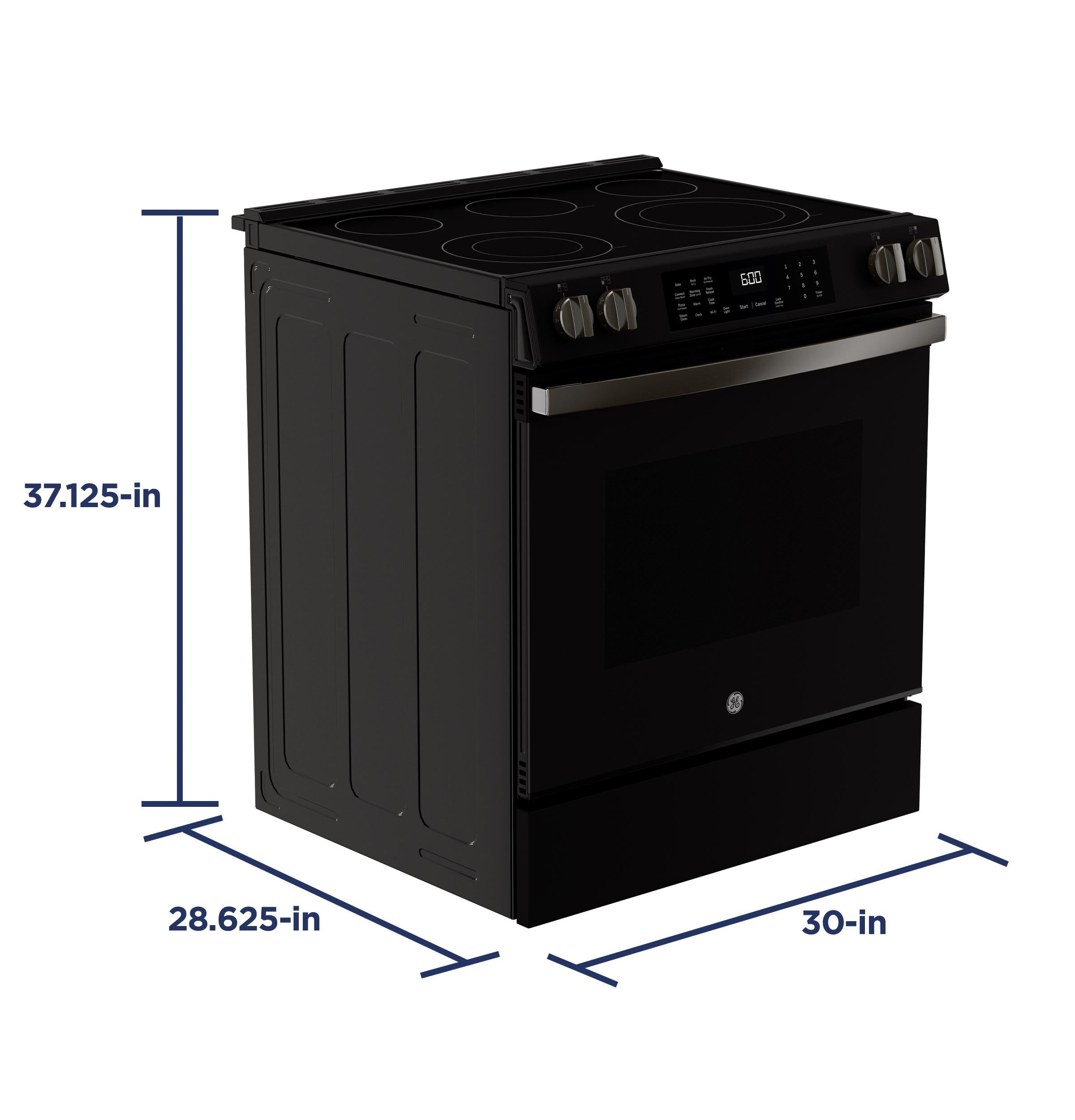 GE APPLIANCES GRS600AVDS GE(R) 30" Slide-In Electric Convection Range with No Preheat Air Fry and EasyWash(TM) Oven Tray - GRS600AVDS-KT