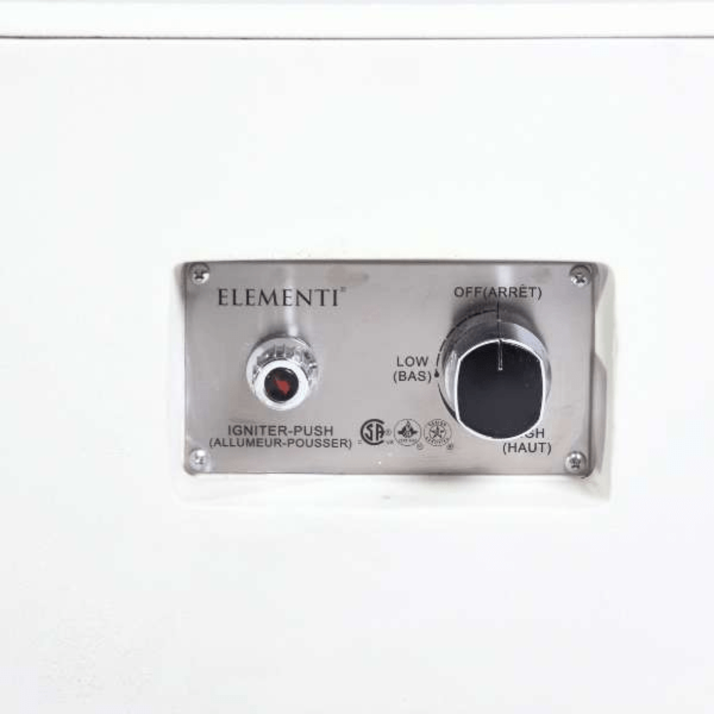 Elementi Plus Athens Porcelain Top Fire Table OFP102BW