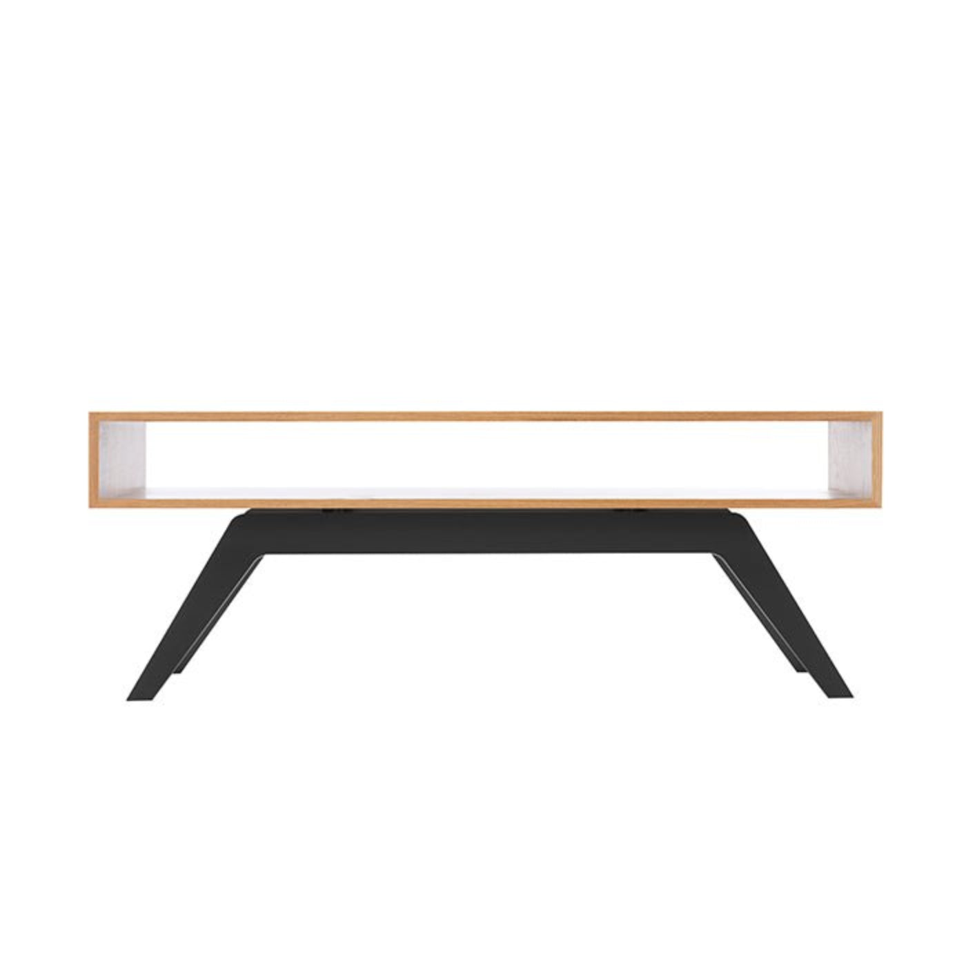 Eastvold Furniture Elko Coffee Table - White Oak - ELKOCOFOAKBLACK