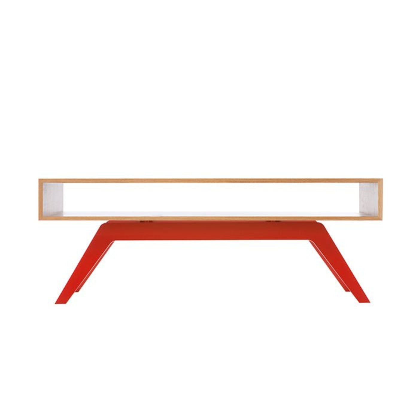 Eastvold Furniture Elko Coffee Table - White Oak - ELKOCOFOAKBLACK