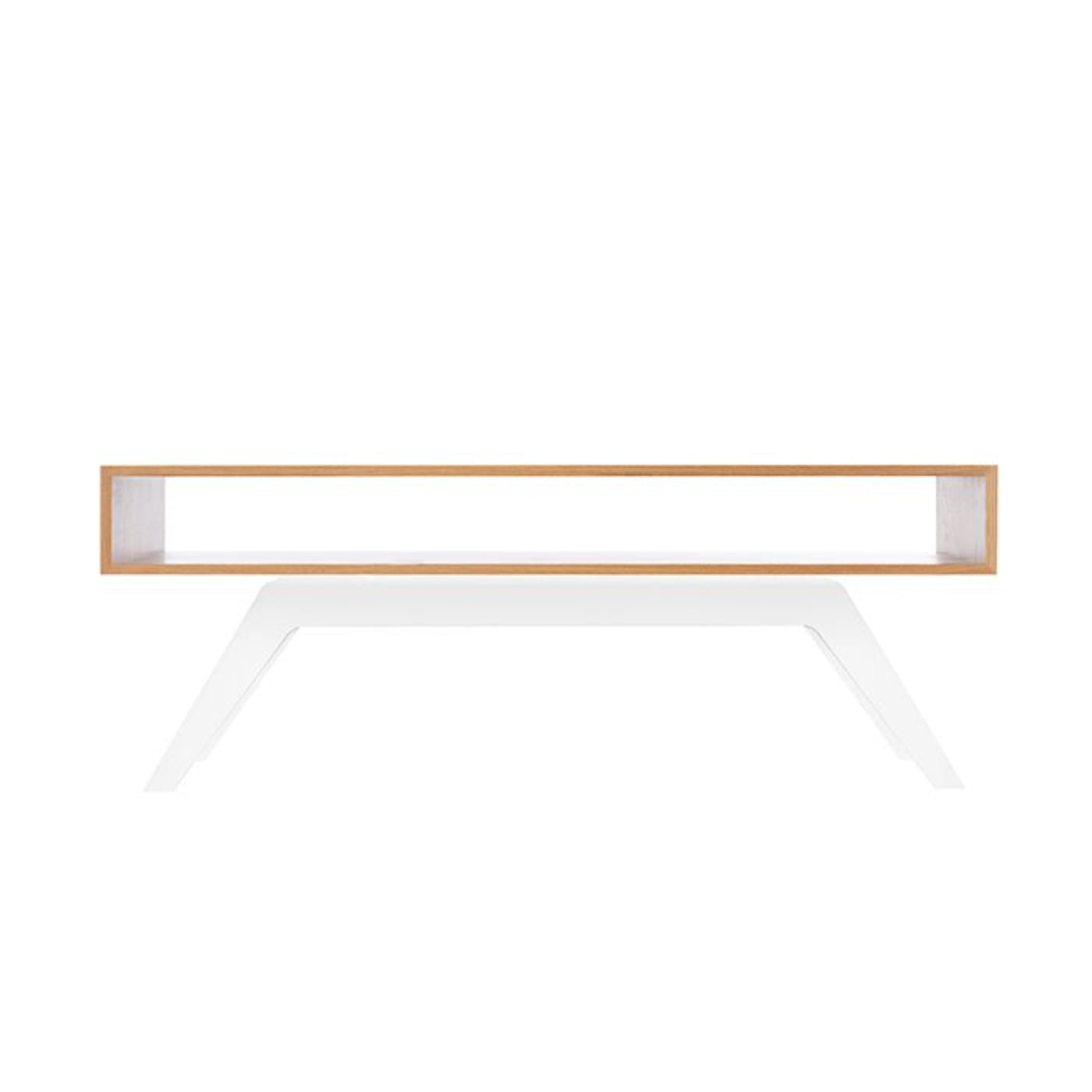 Eastvold Furniture Elko Coffee Table - White Oak - ELKOCOFOAKBLACK