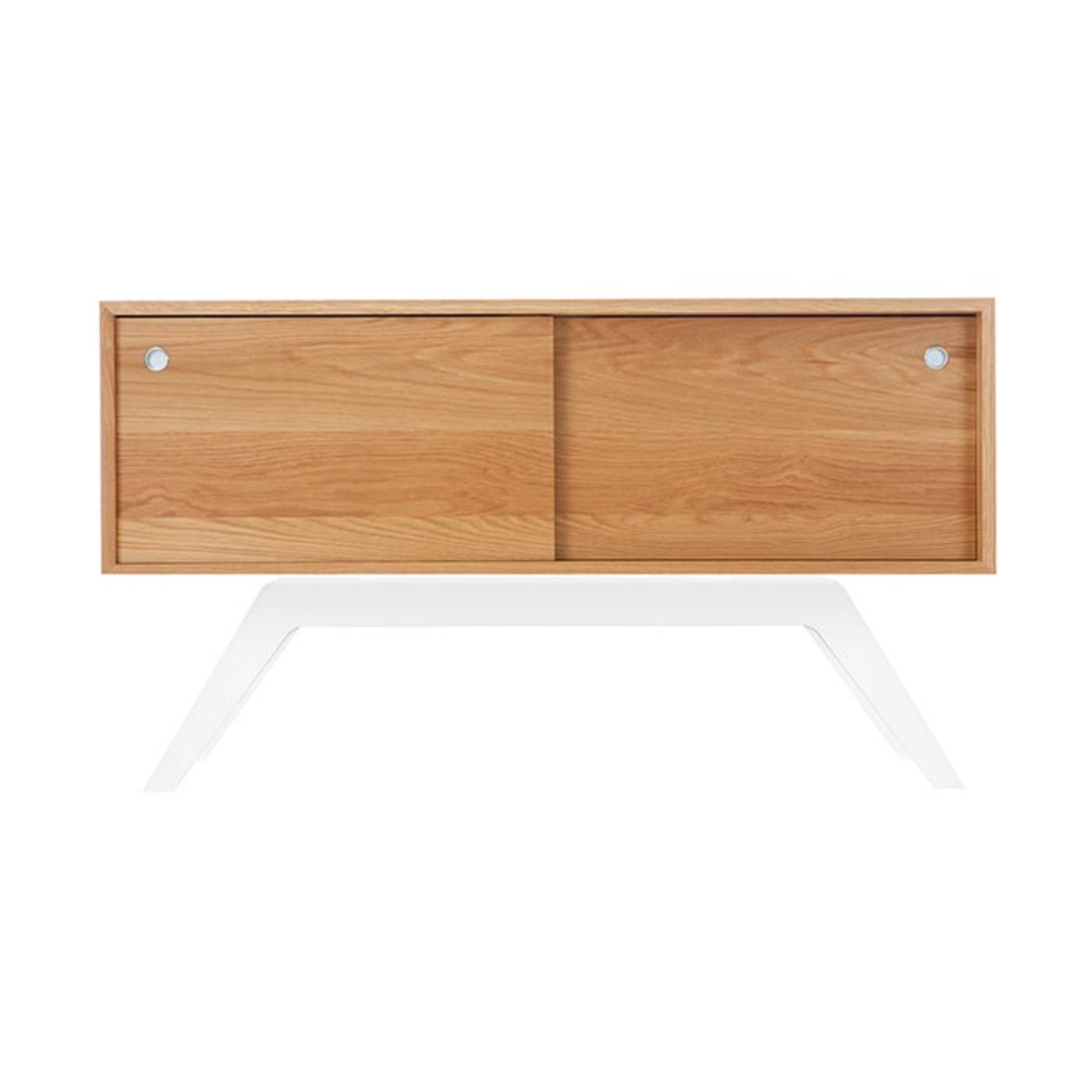 Eastvold Furniture Elko Credenza - Small - White Oak - ELKO_CRED_WHITEOAK_BLACK