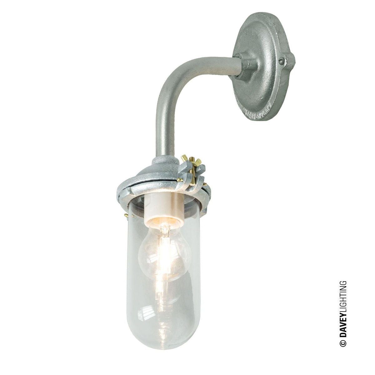 Davey Lighting Exterior Right Angle Bracket Light (No Reflector)