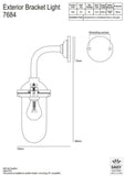 Davey Lighting Exterior Right Angle Bracket Light (No Reflector)