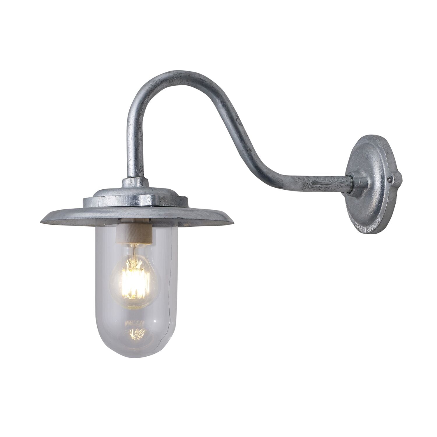 Davey Lighting Exterior Swan Neck Wall Light