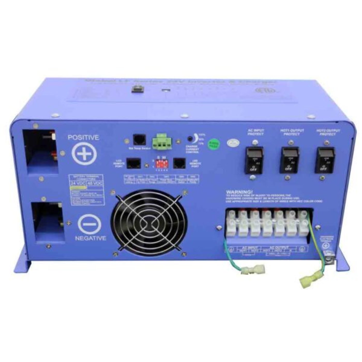 Aims Power 6000 Watt Pure Sine Inverter Charger Split Phase & 24V Lithium Battery Off Grid/Back Up Kit