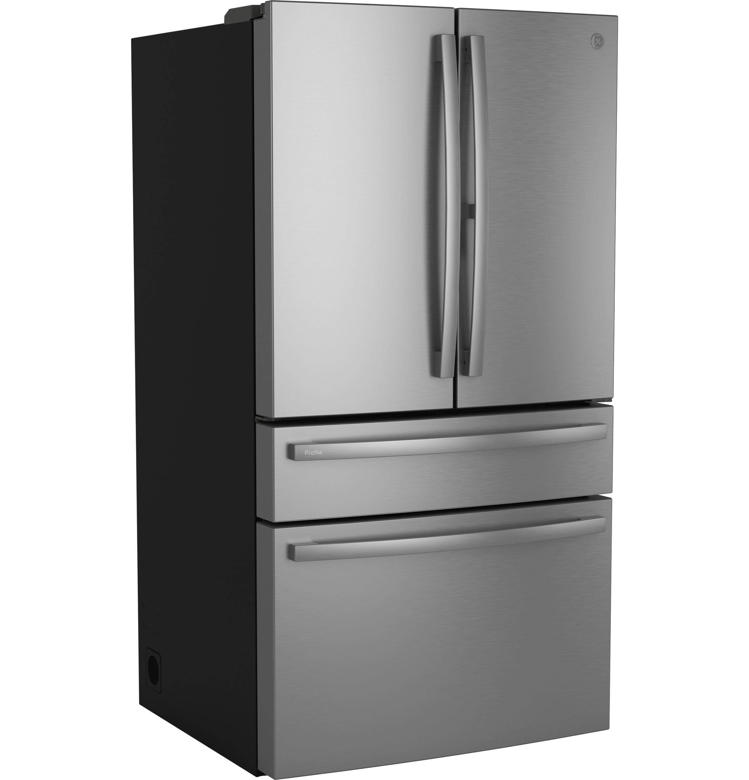 GE Profile 23.2 Cu. Ft. Smart Counter-Depth French-Door Refrigerator, 4-Door, Dual-Dispense AutoFill – PJE23BYWFS-KT