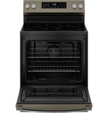 GE APPLIANCES GRF600AVES GE(R) 30" Free-Standing Electric Convection Range with No Preheat Air Fry and EasyWash(TM) Oven Tray - GRF600AVES-KT