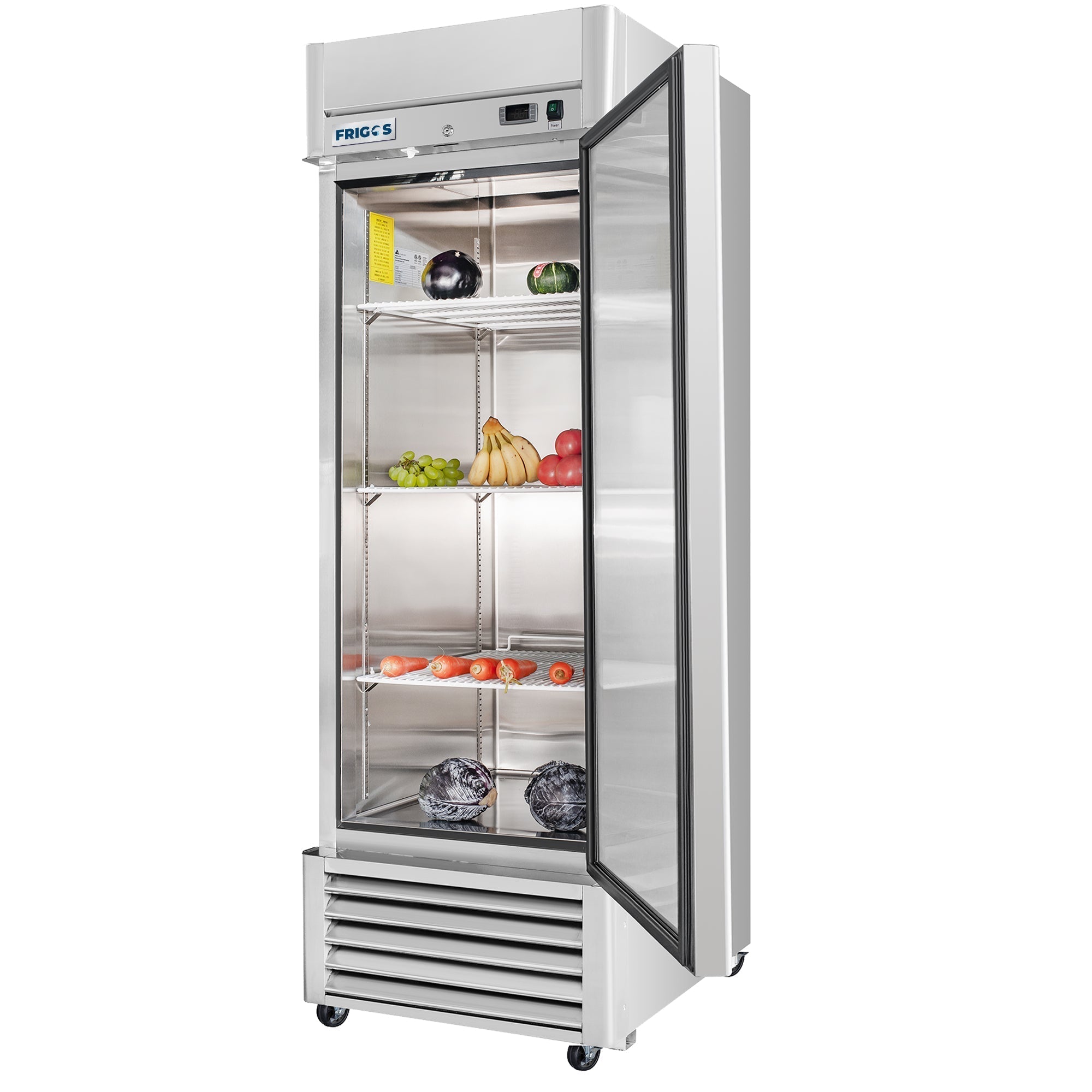 Frigos 27" Reach-In Refrigerator, Solid Single Door, 21 Cu Ft - FG-RF-1D