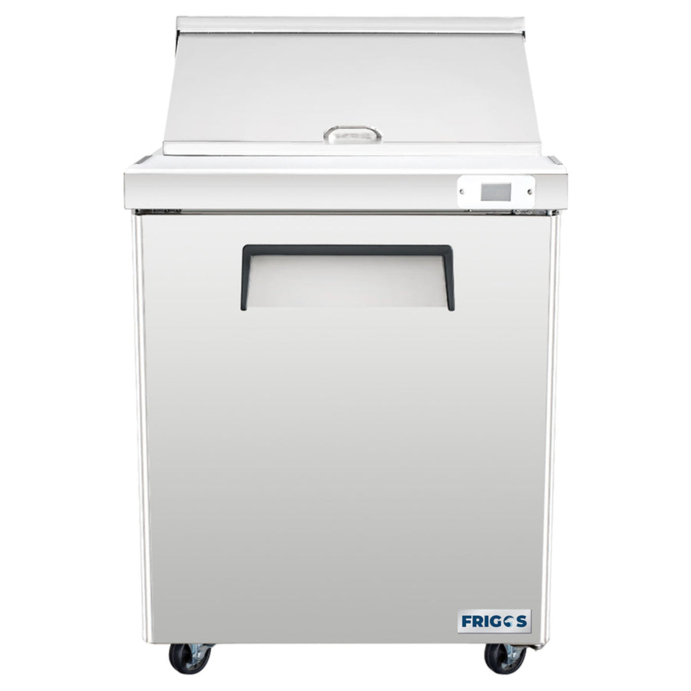 Frigos 29" Sandwich Prep Table Refrigerator, 1 Door, Stainless Steel Floor