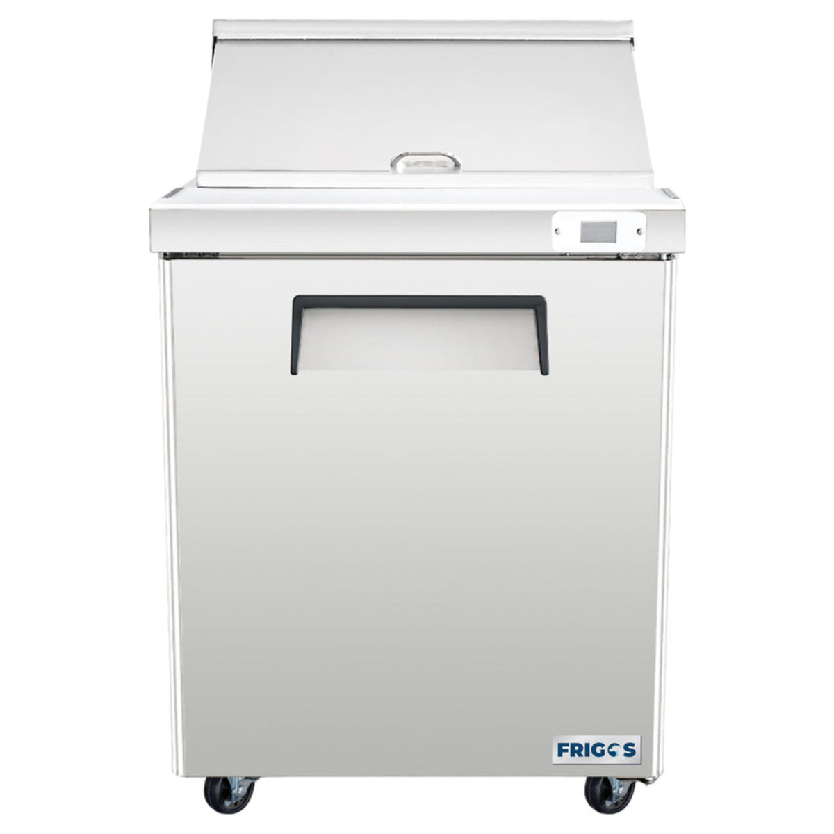 Frigos 29" Sandwich Prep Table Refrigerator, 1 Door, Stainless Steel Floor