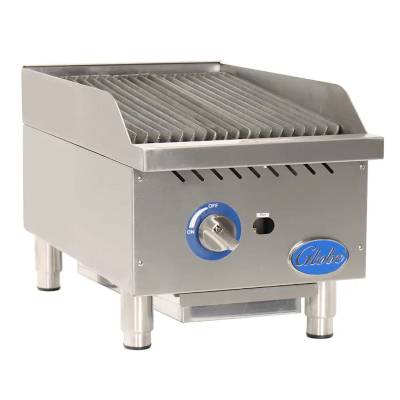 Globe GCB15G-CR 15" Gas Charbroiler with Cast Iron Radiants - 40,000 BTU - GLGCB15GCR