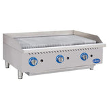 Globe GCB36G-CR 36" Gas Charbroiler with Cast Iron Radiants - 120,000 BTU - GLGCB36GCR