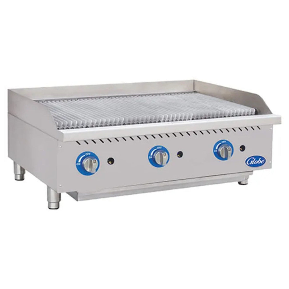 Globe GCB36G-CR 36" Gas Charbroiler with Cast Iron Radiants - 120,000 BTU - GLGCB36GCR