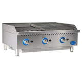 Globe GCB36G-SR 36" Gas Charbroiler with Stainless Steel Radiants - 120,000 BTU - GLGCB36GSR