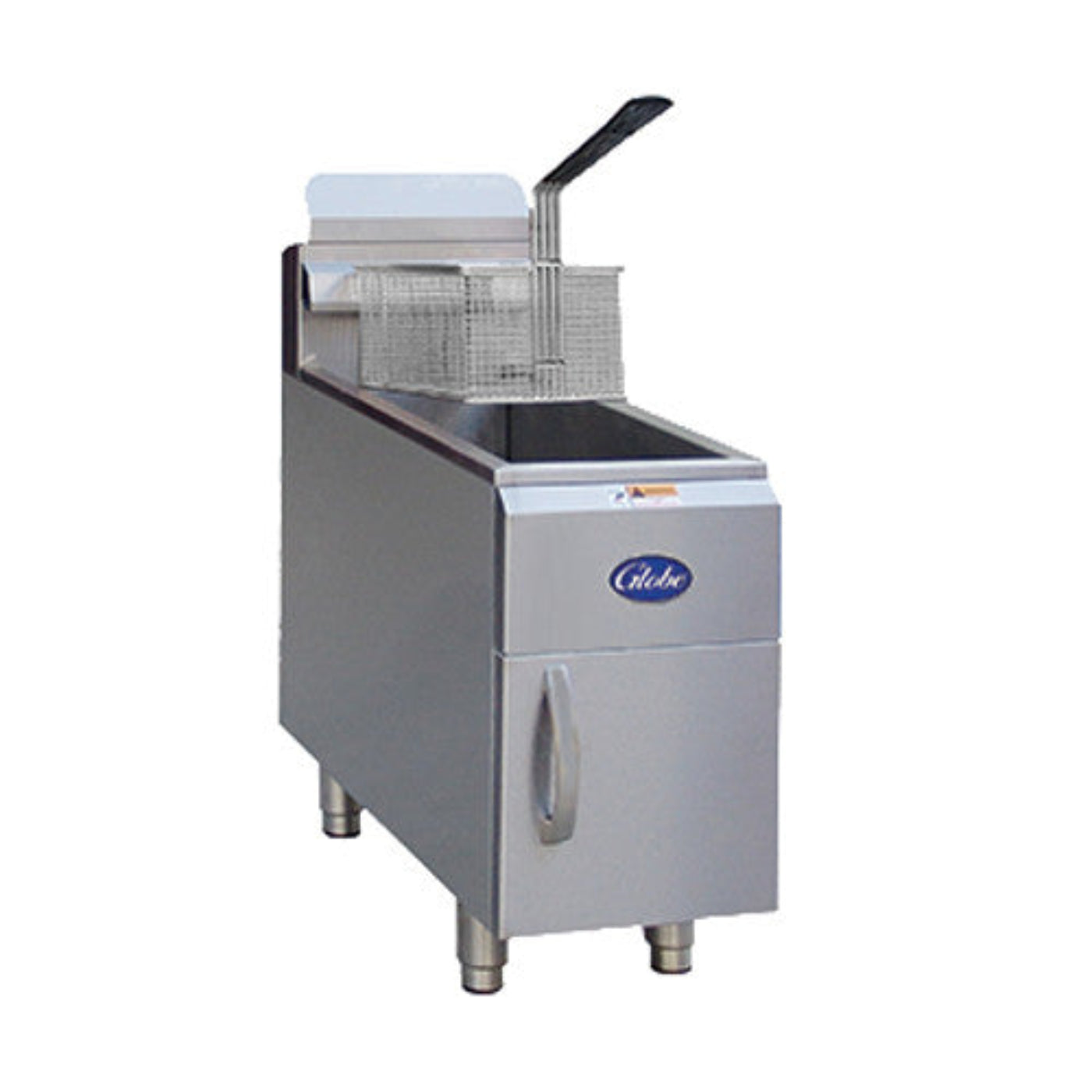 Globe GF15PG 15 lb. Liquid Propane Countertop Fryer - 26,500 BTU - GLGF15PG