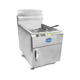 Globe GF30G 30 lb. Natural Gas Countertop Fryer - 53,000 BTU - GLFSGF30